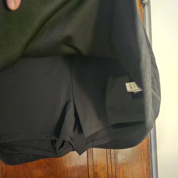 Halara Black Corduroy Skirt with Built-in Shorts - Picture 6 of 7